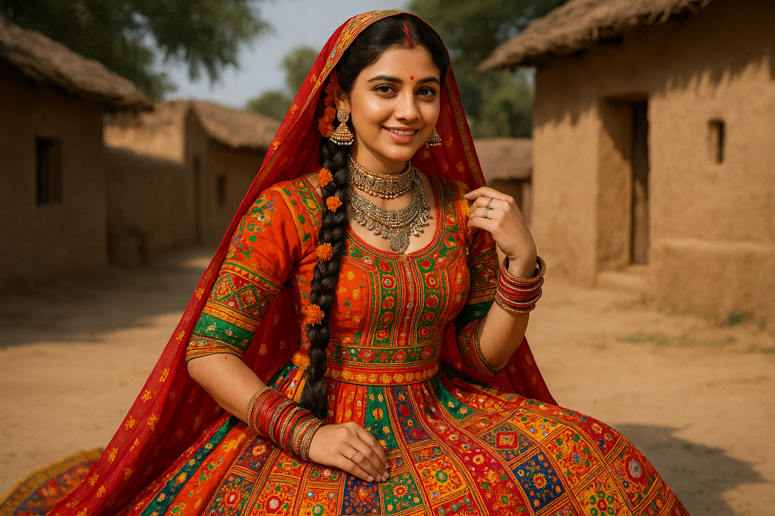 Haryanvi dress girl